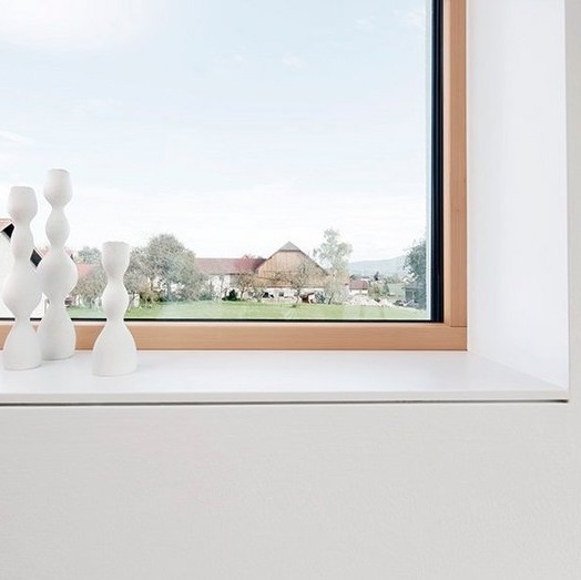Innenfensterbank bündig mit der Wand inkl. Schattenfuge